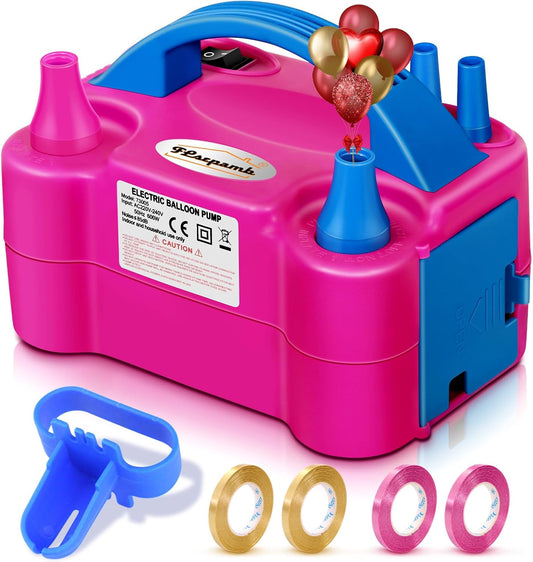 FLSEPAMB Balloon Pump, Electric Balloon Pump,Portable Dual Nozzles Ele
