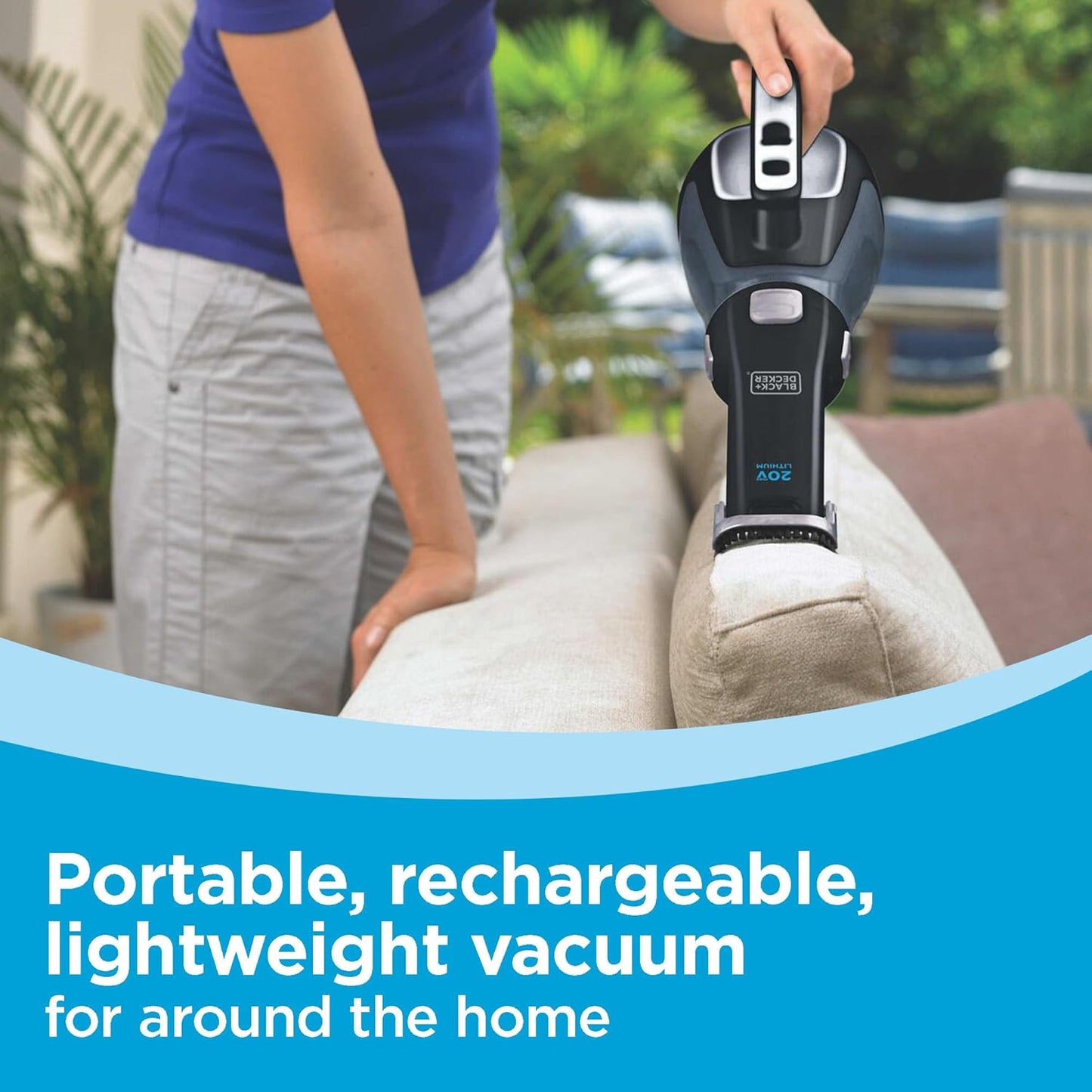 BLACK+DECKER dustbuster 20V Hand Vacuum Cordless Rechargeable, Car Vac