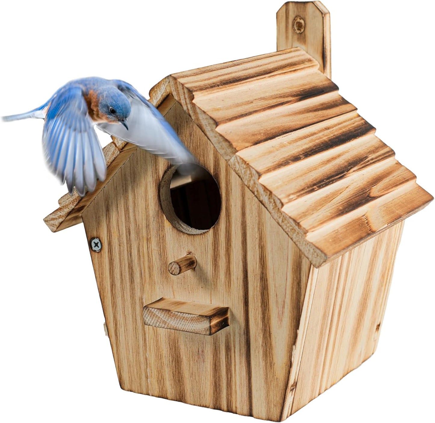 Bird House Bird Houses for Outside with Pole Wooden Bird House for Fin