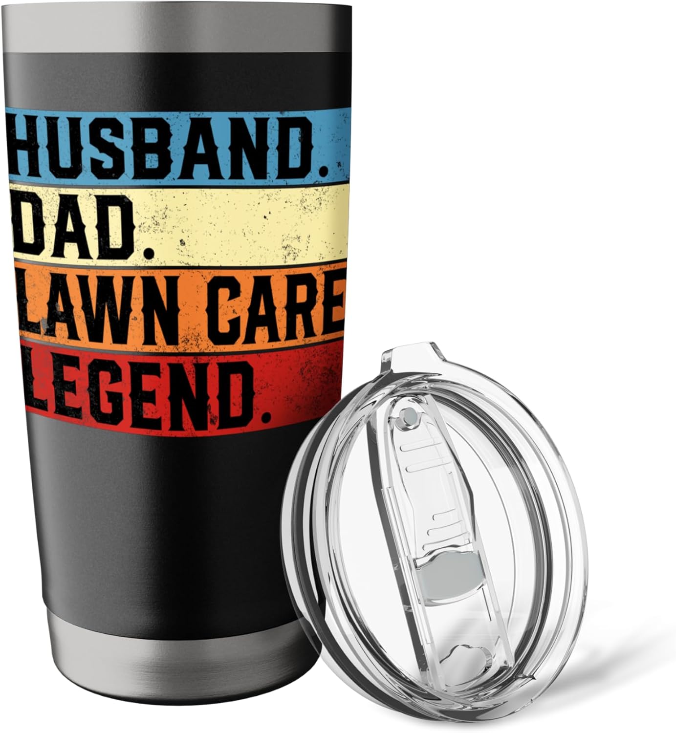 Lawn Mower Gardening Lover Husband Dad Lawn Care Legend Stainless Steel Insulated Tumbler