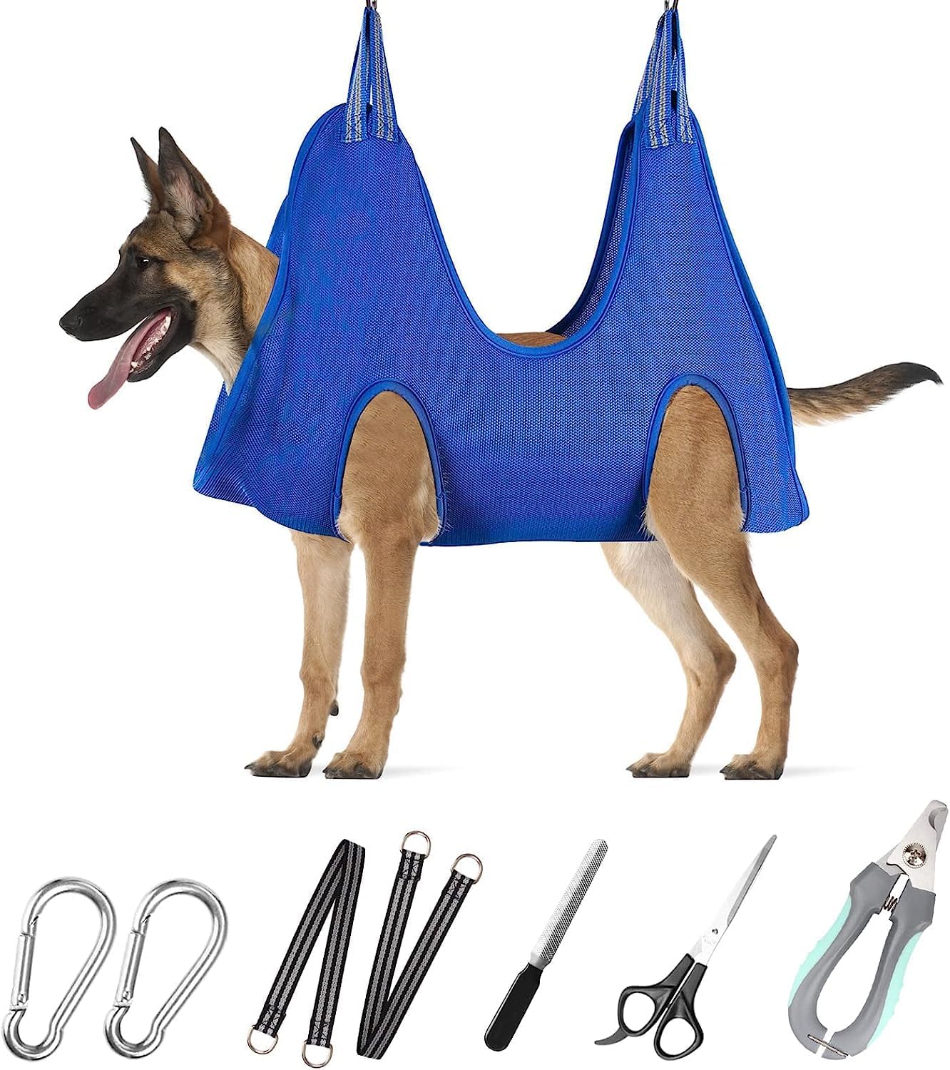 Pet Grooming Hammock with Nail Clippers/Nail Trimmers/Grooming Scissor