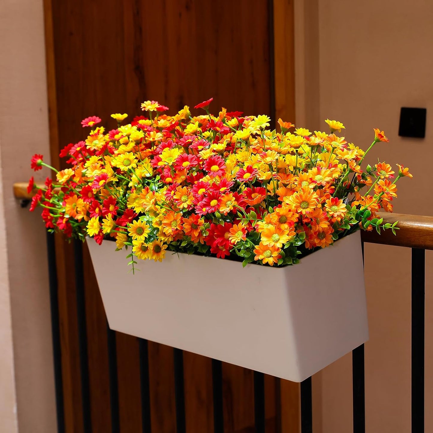 alyptus Faux Flowers Outdoor Artificial Flowers – 12 Bundles UV Resist