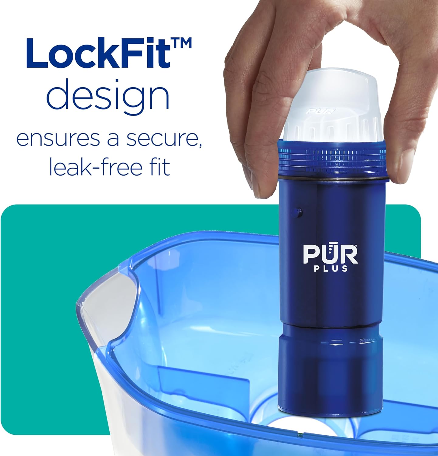 PUR Plus Lead Reducing Water Pitcher and Dispenser Replacement Filter,