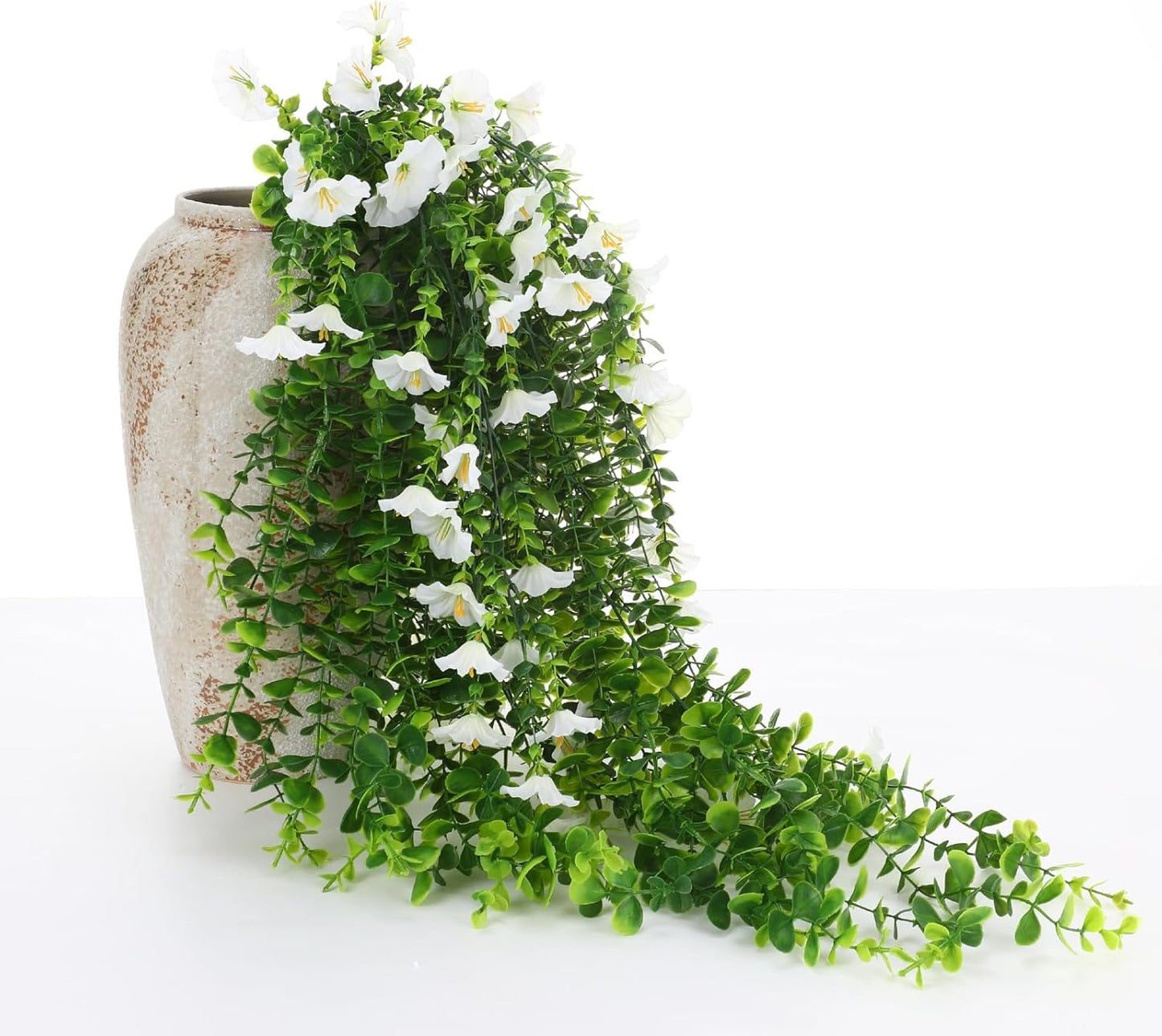Yinder 2 Set Artificial Eucalyptus and Morning Glory Stems Include 4 P