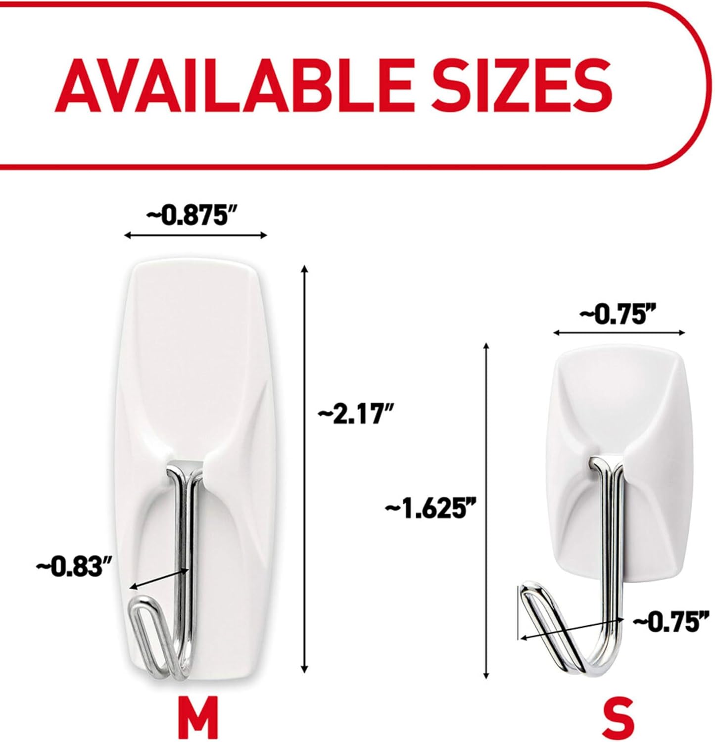 Command Small Wire Toggle Hooks, 16 Hooks and 24 Strips, Damage-Free H