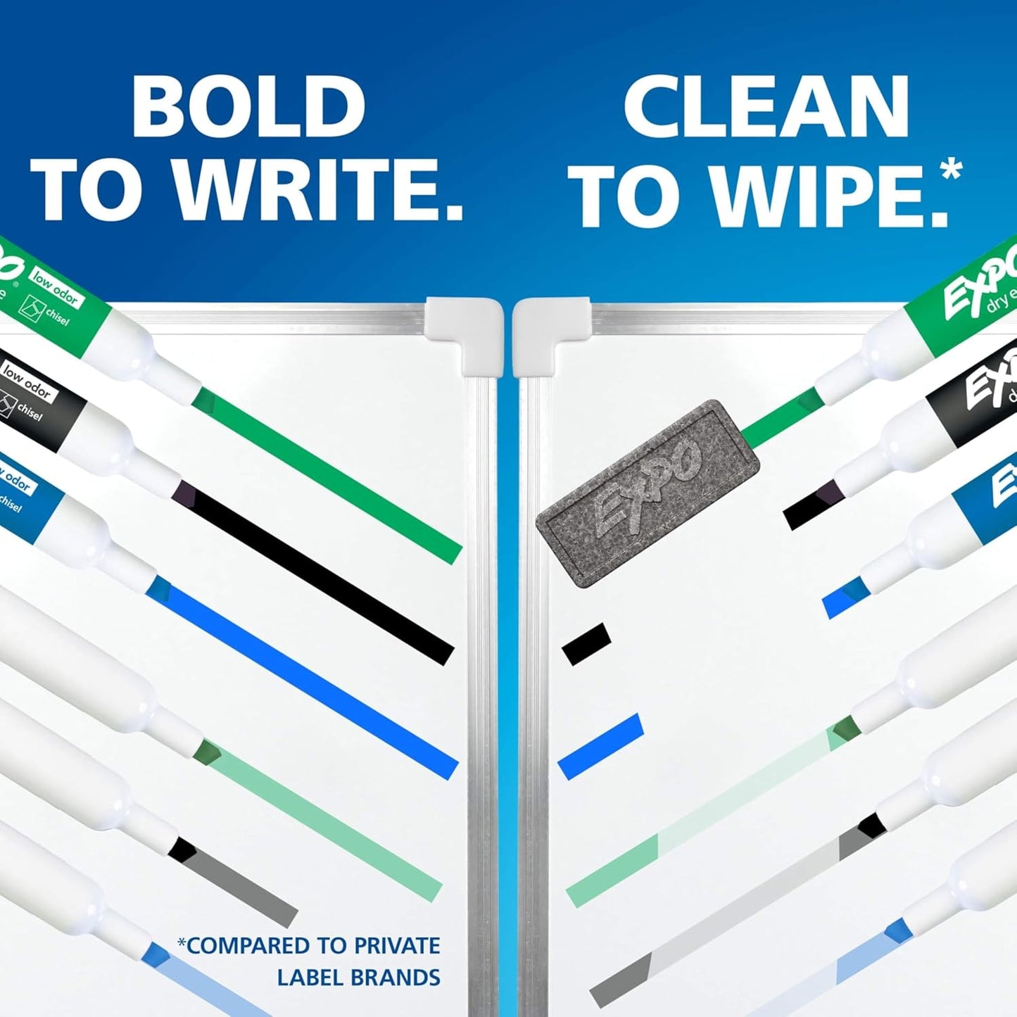 EXPO Dry Erase Markers, Low Odor Ink, Assorted Colors, Fine Tip, 21 Co