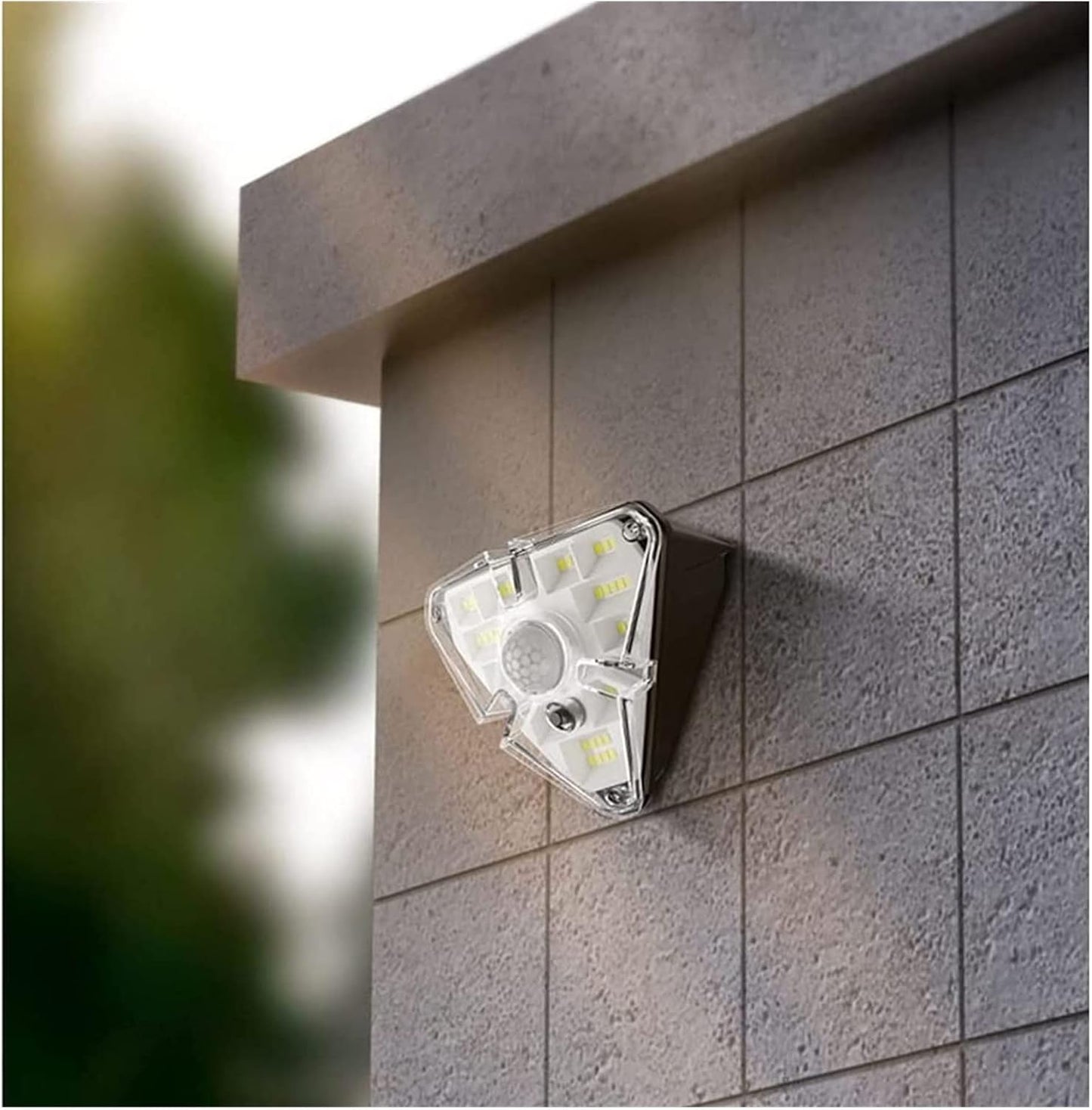 Courtyard Light 4 Pcs Outdoor Solar Motion Sensor Wall Lamp Waterproof Power Street for Door Front Garden Garage