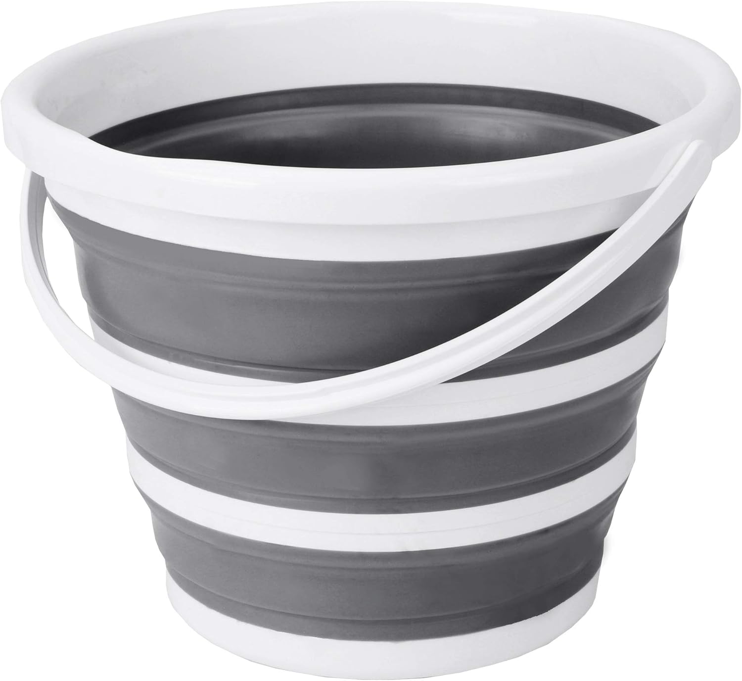 Eurow Indoor and Outdoor Collapsible Bucket with Handle, 10 Liters, 2.