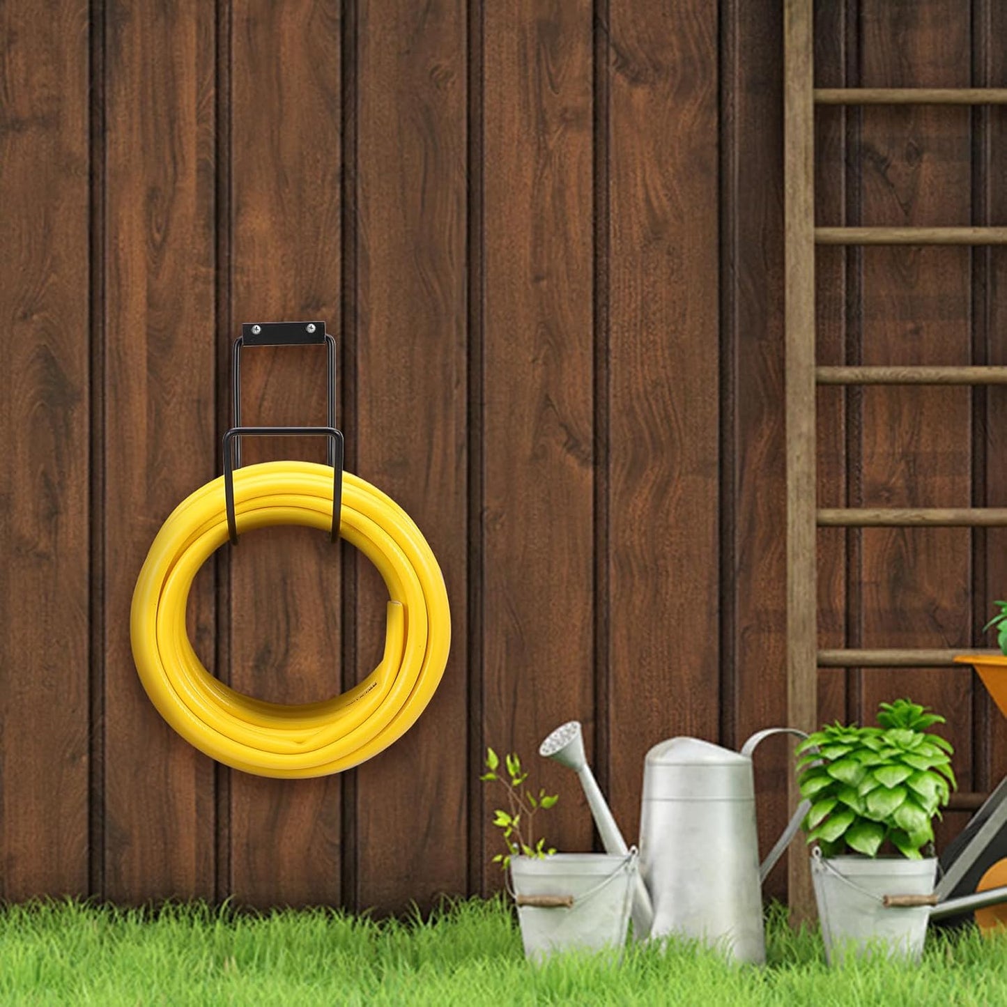 Garden Hose Holder Wall Mount,Heavy Duty Hose Hook Hanger for Water Ho