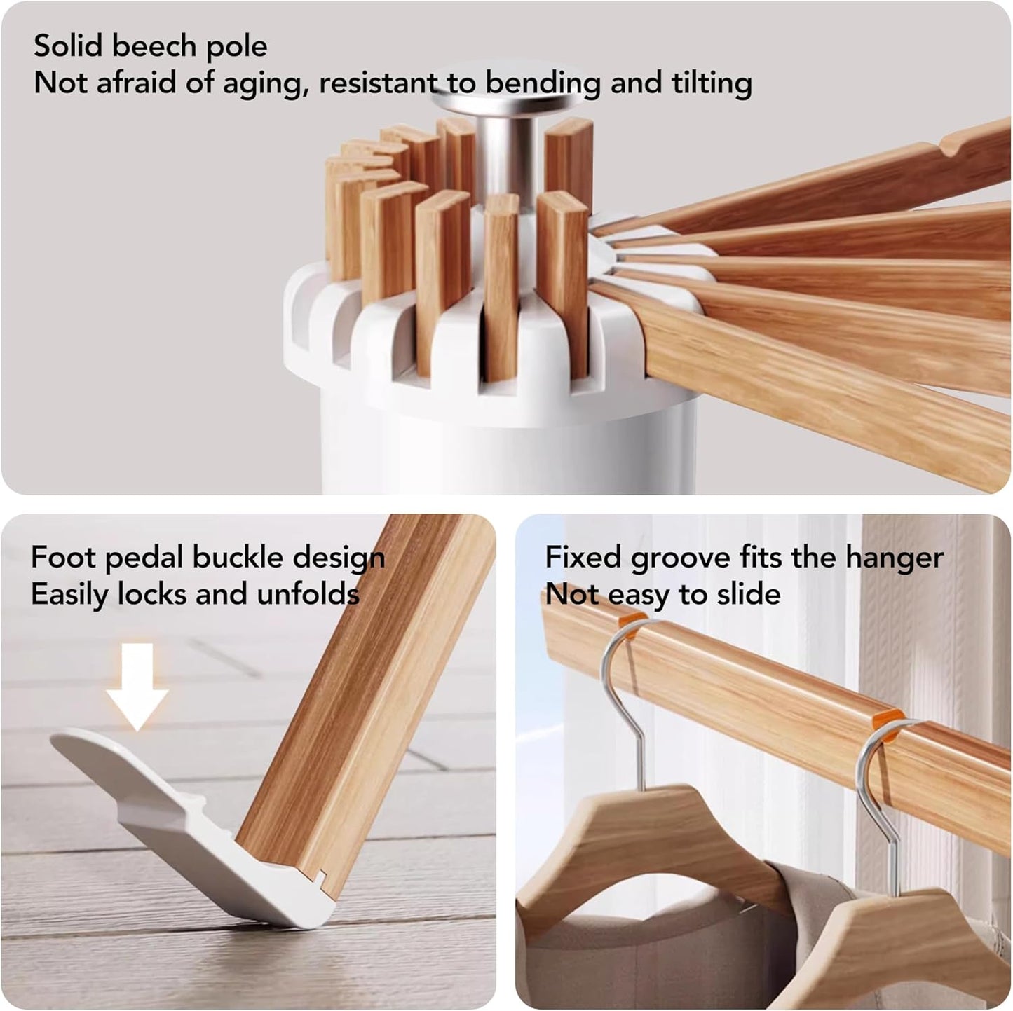 Clothes Drying Rack Tripod,Drying Rack Clothing,Laundry Drying Rack,Fl