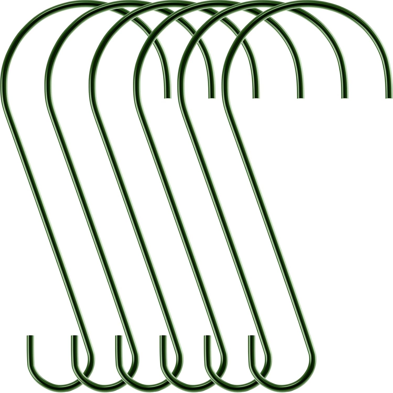 Hotop 6 Pieces Heavy Duty Big S Hooks Bird Feeder Garden Rustproof Sta