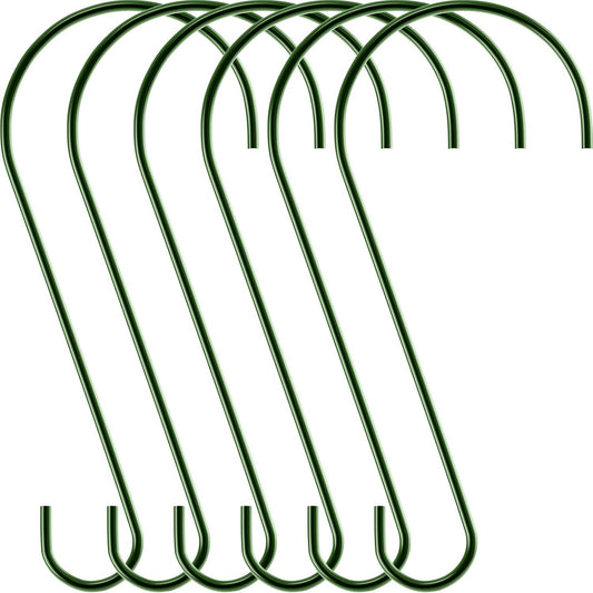 Hotop 6 Pieces Heavy Duty Big S Hooks Bird Feeder Garden Rustproof Sta