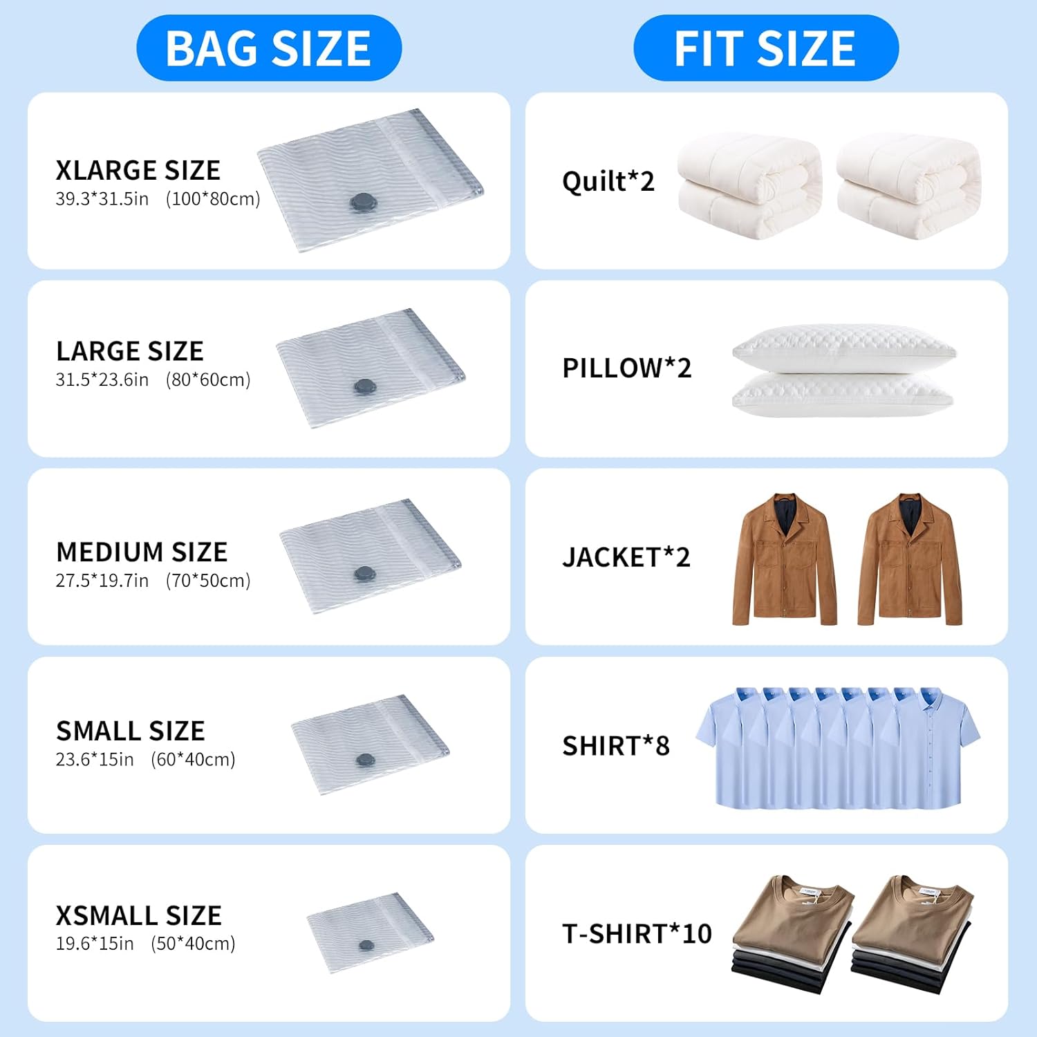 16 PCS Vacuum Seal Bags for Clothing with Electric Air Pump, Compressi