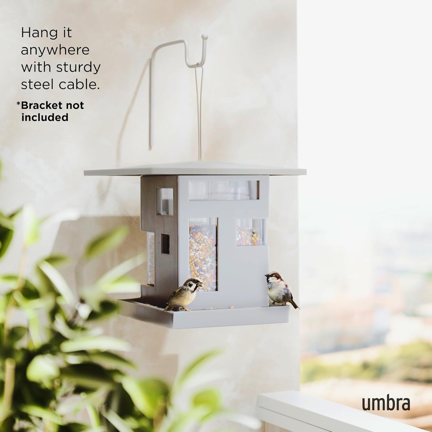 Umbra Modern Bird Café, Grey
