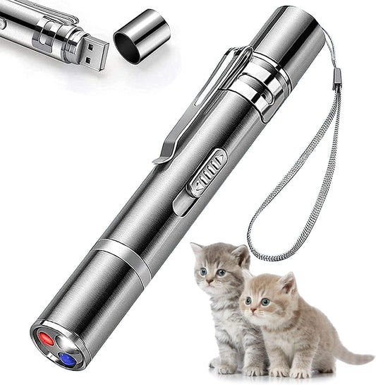 Cat Toy Pointer for Indoor, Cat Mouse Toys Wand Light Pet Interactive 