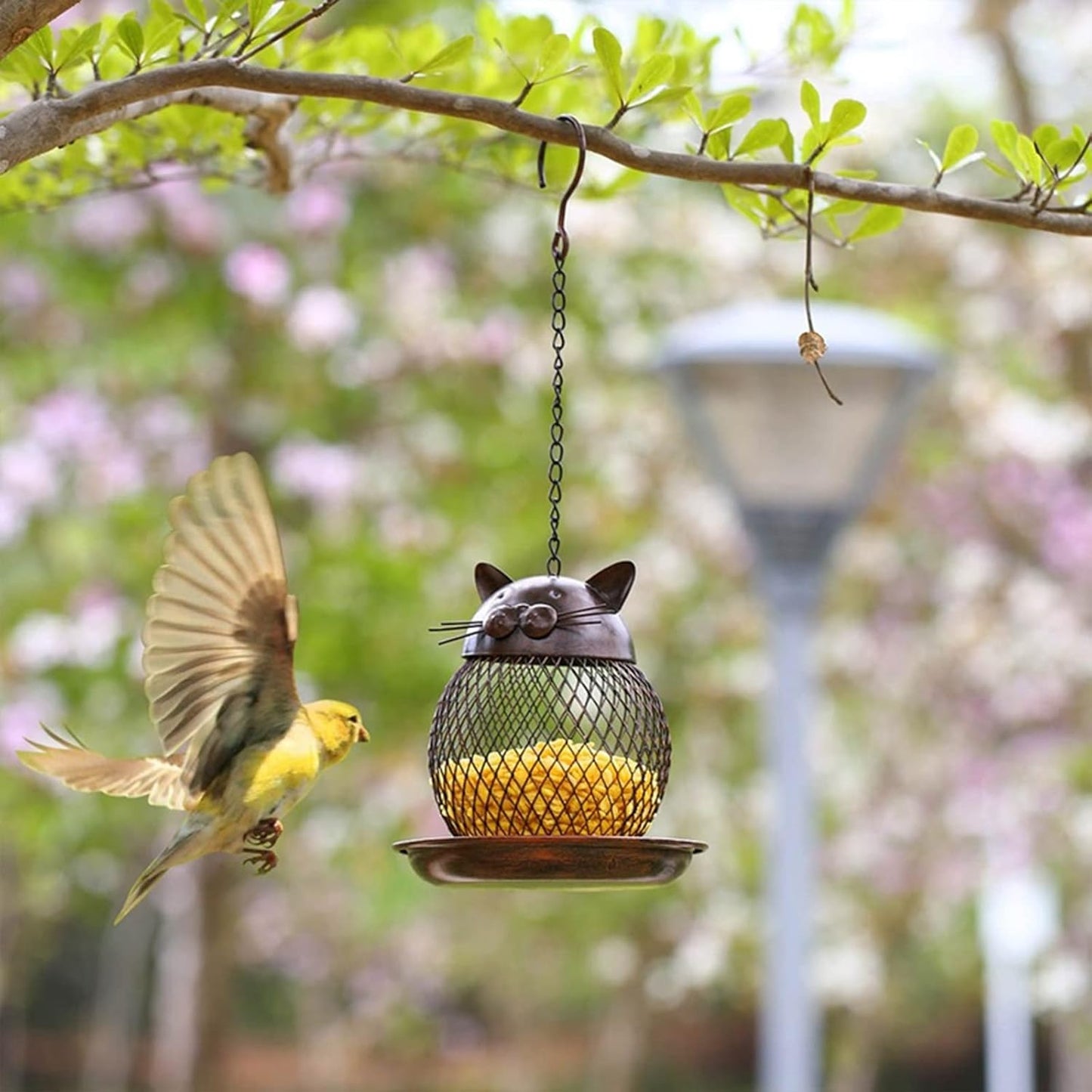 ZOOFOX 9 Pack 22 Inch Hanging Chains, 3 Leads Hanging Chain with Hooks for Plant Flower Pot Basket, Replacement Chain Hangers for Christmas Wreath, Lantern, Bird Feeder, Planter, Indoor
