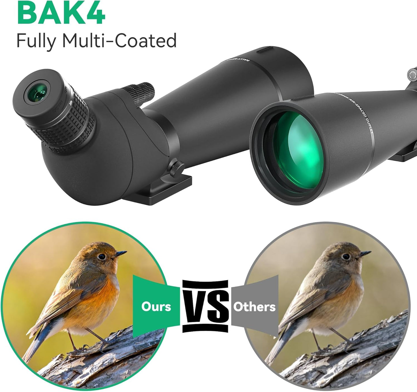 Gosky 25-75x85 Spotting Scope - Waterproof Spotting Scope with Tripod, BAK4 High Definition, Carrying Bag and Quick Phone Holder, Dual Focusing, Spotter Scope for Bird Watching Wildlife Scenery