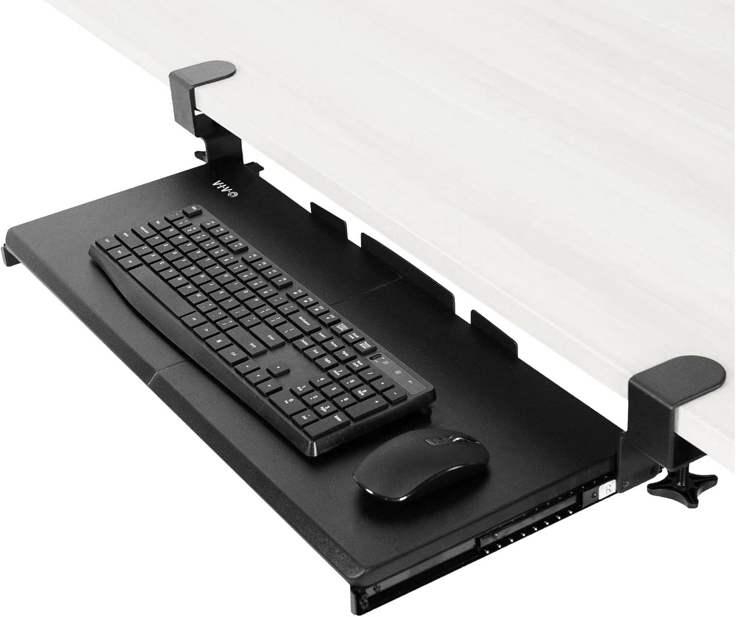 VIVO Large Keyboard Tray Under Desk Pull Out with Extra Sturdy C Clamp