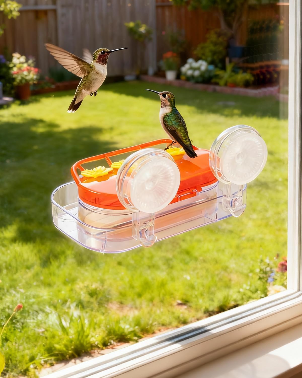 Redboat 2 Pack Window Hummingbird Feeder, Strong Suction Cup Hummingbi