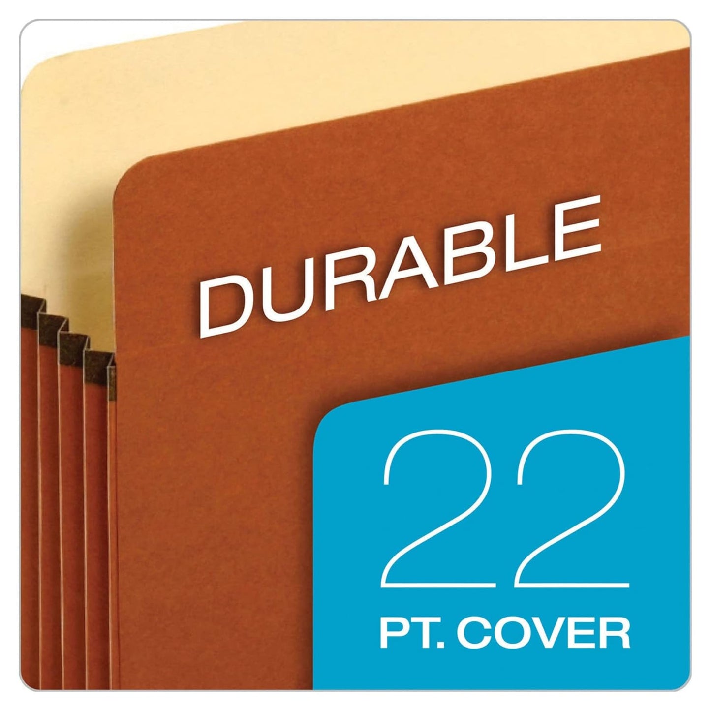 Pendaflex Expanding File Pockets, Letter Size, 5.25" Expansion, Reinfo