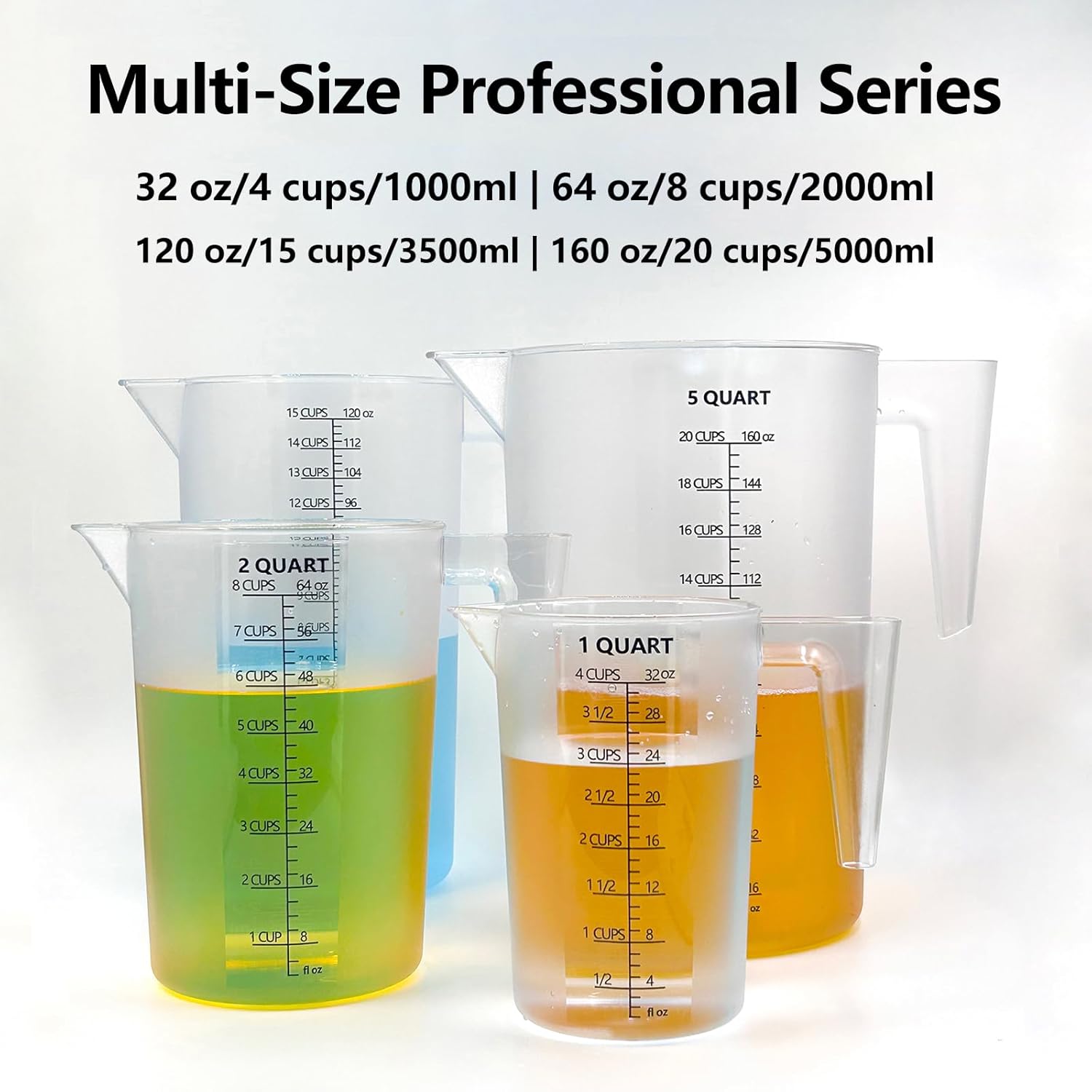 Plastic Measuring Cup with Handle, Pool Chemical Measuring Cup, Plasti