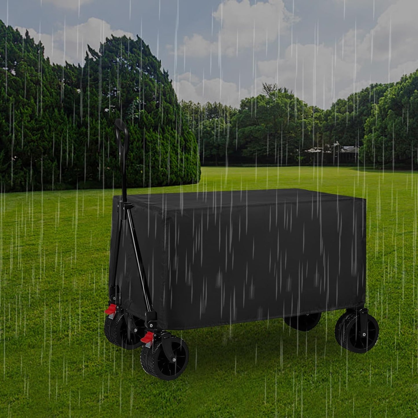 Wagon Cover,Wagon Covers Waterproof,Outdoor 600D Foldable Windproof Ra