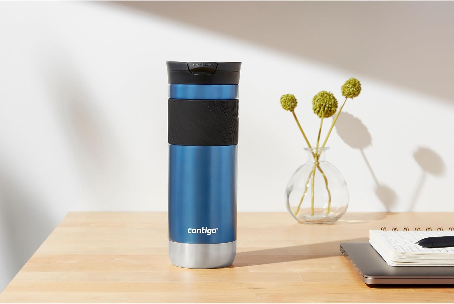 Contigo SNAPSEAL Insulated Stainless Steel Travel Mug with Grip 20oz. 