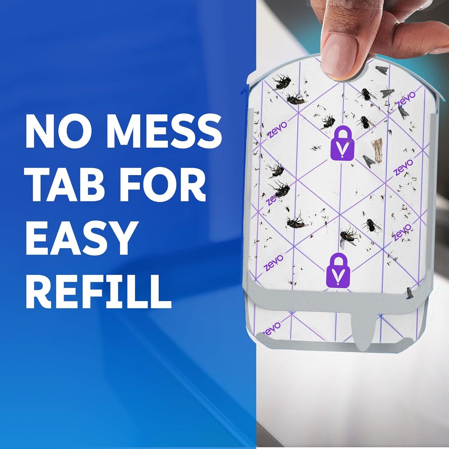 Zevo Flying Insect Trap Official Refill Cartridges - Fits Both Zevo Tr