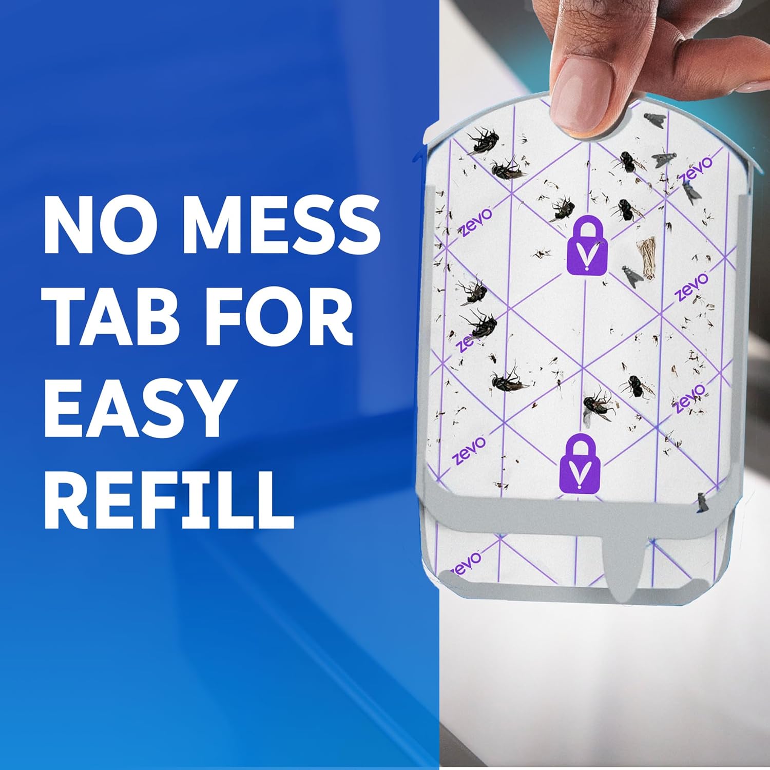 Zevo Flying Insect Trap Official Refill Cartridges - Fits Both Zevo Tr