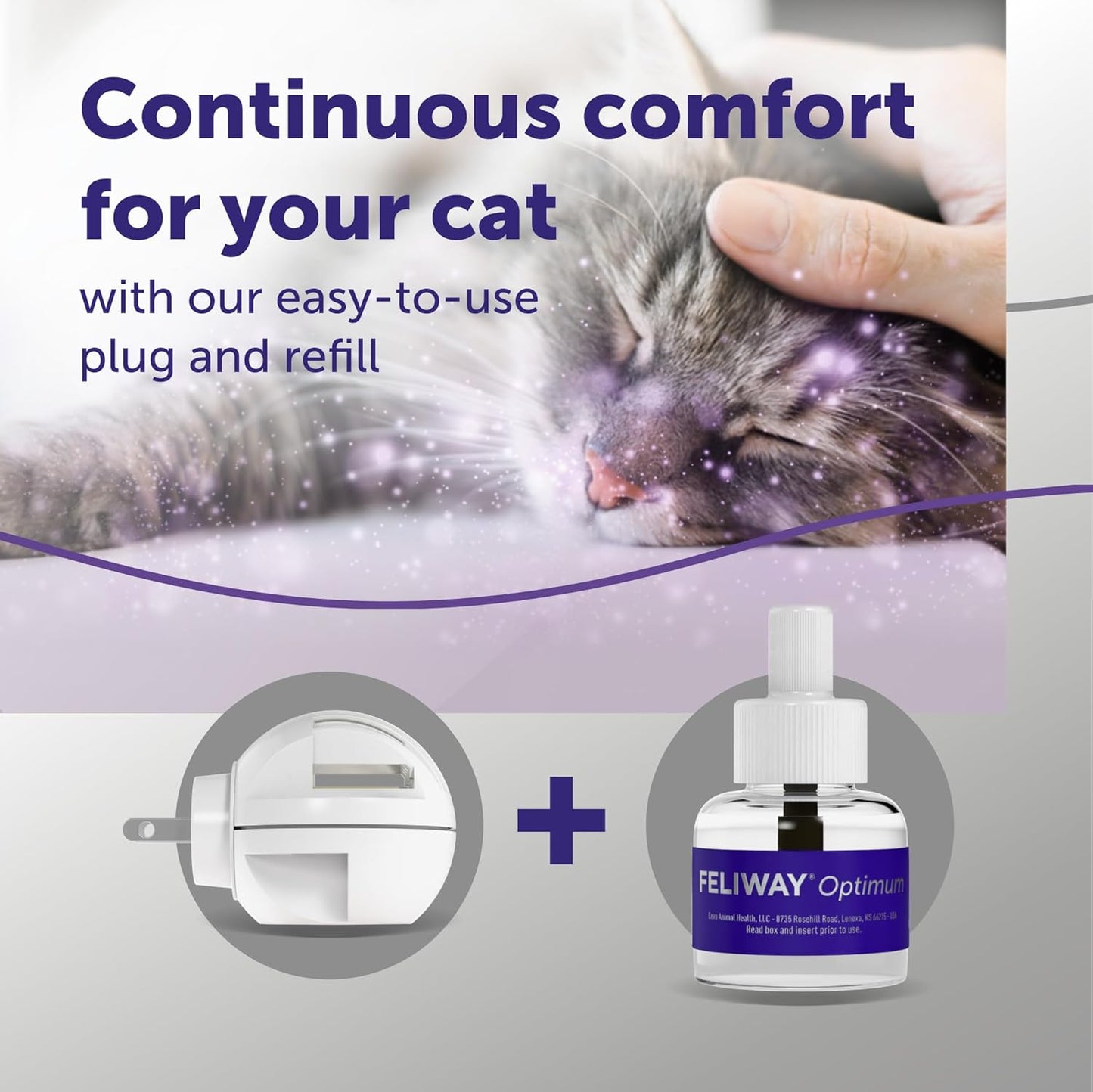 FELIWAY® Optimum 30 Day Cat Calming Plug In Pheromone Diffuser Starter