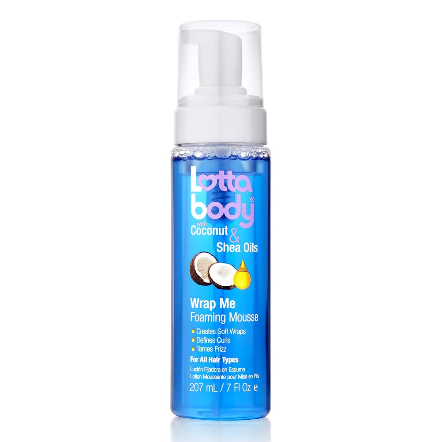 Lottabody Coconut Oil and Shea Wrap Me Foaming Curl Mousse , Creates S