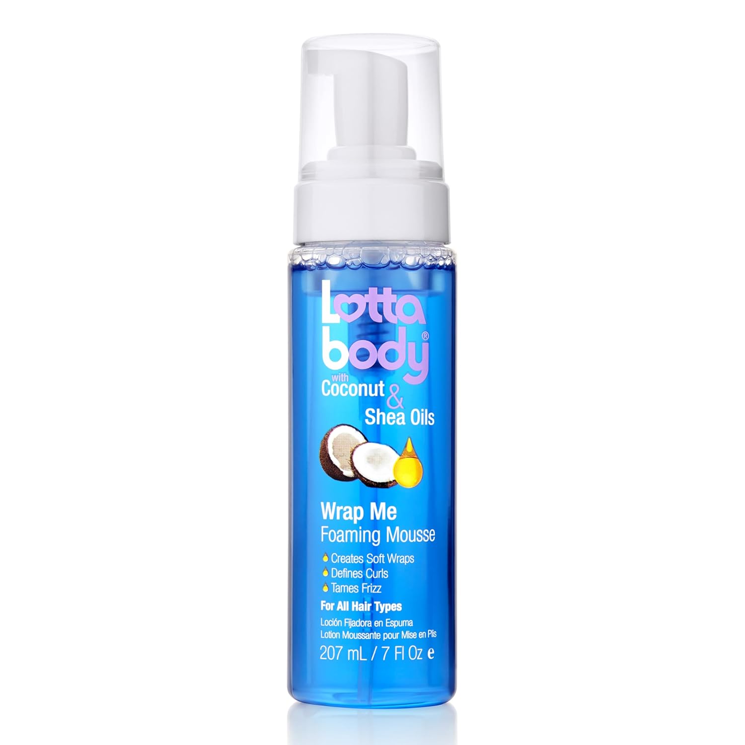 Lottabody Coconut Oil and Shea Wrap Me Foaming Curl Mousse , Creates S