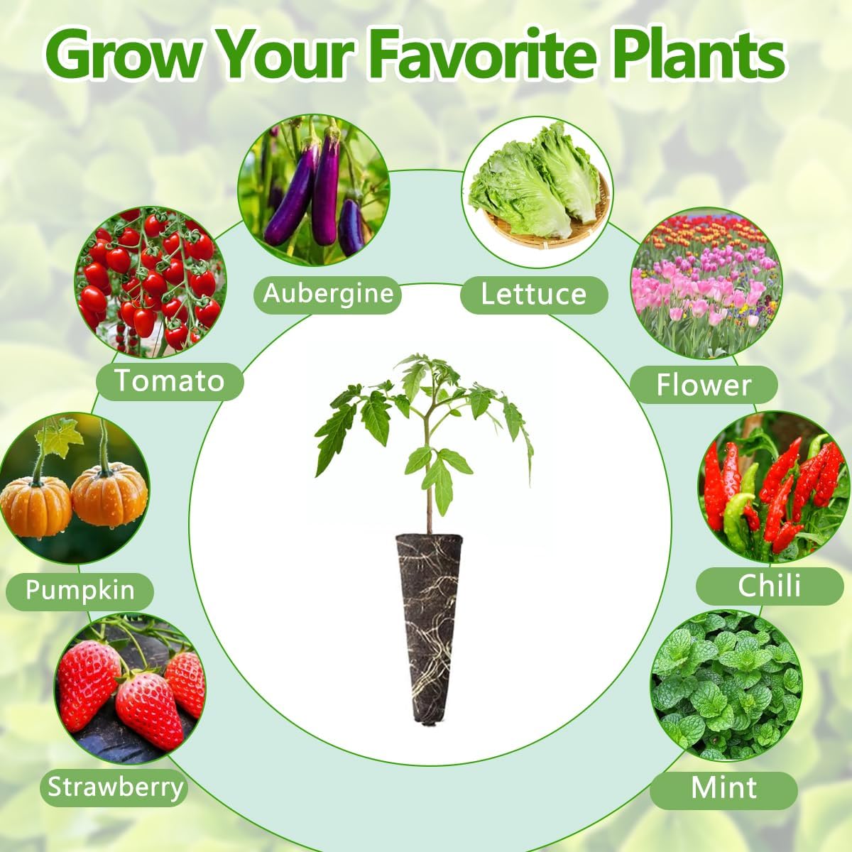 107pcs Seed Pod Kit for Aerogarden, Hydroponics Garden Accessories for