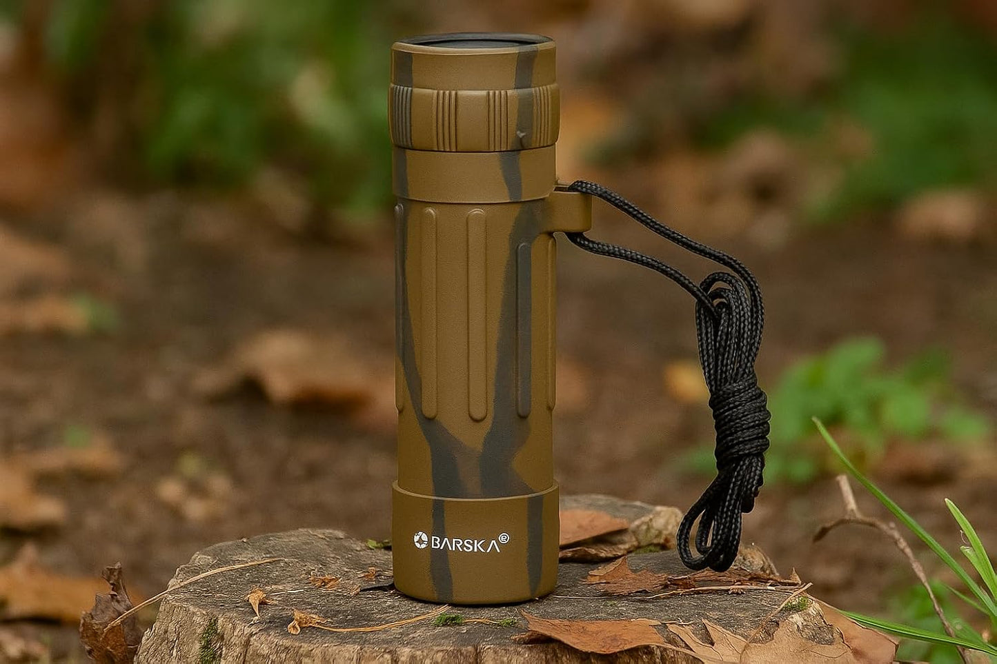 Barska 10x25 Lucid View Monocular – Compact Lightweight 10x Magnification with Fully Coated Optics, BK7 Roof Prism, Slip-Resistant Rubber Armor, Ideal for Travel, Hiking, Bird Watching