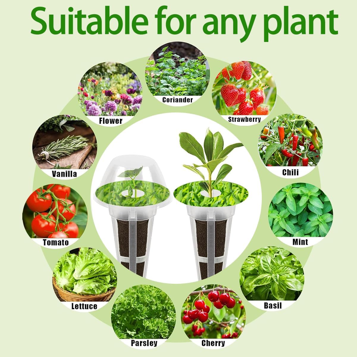 105 Seed Pod Kit for Aerogarden, Hydroponics Accessories for System Co