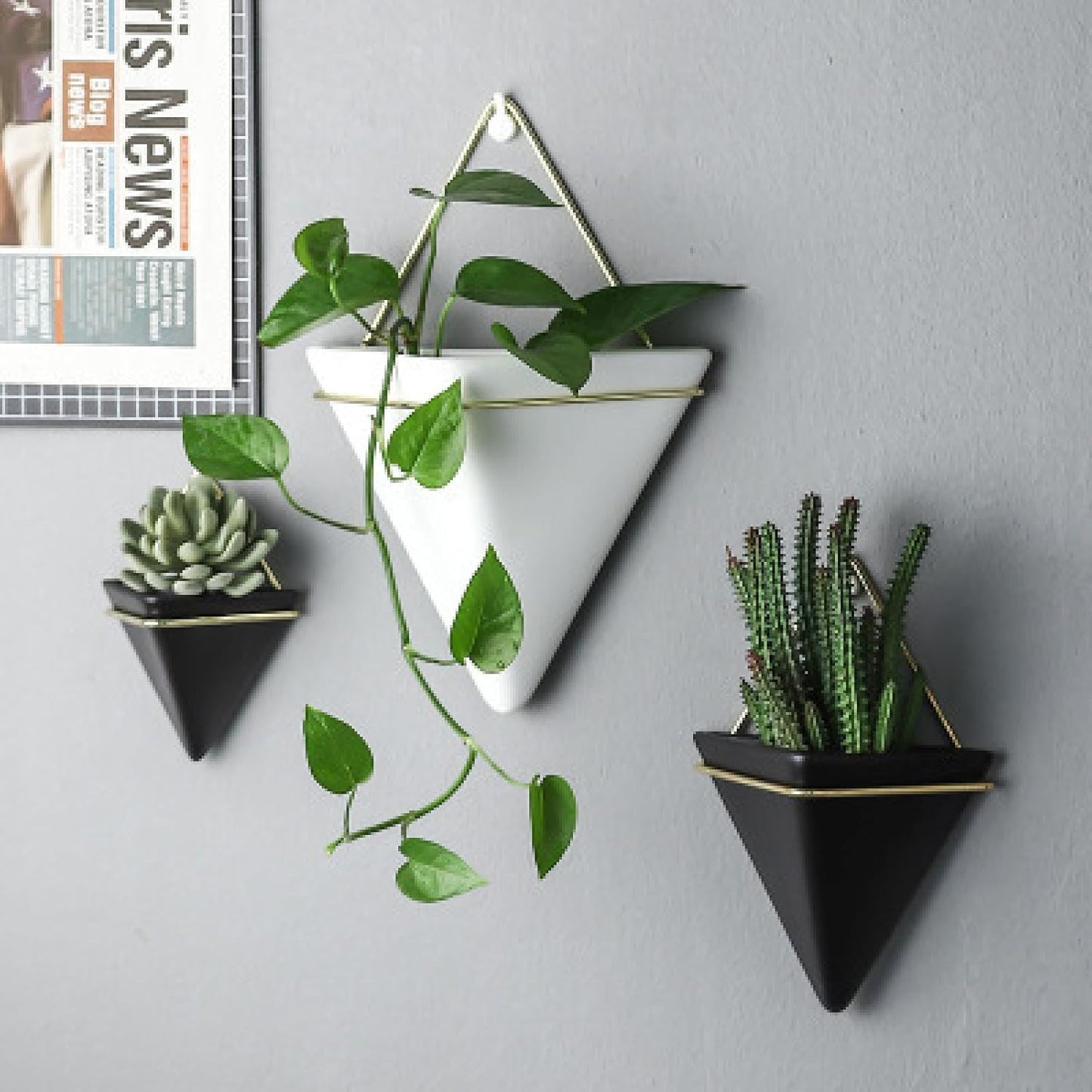 Wall Pots, Flower Wall Decor, Wall Planters for Living Room, Wall Planters for Wall, Wall Decor for Bathroom