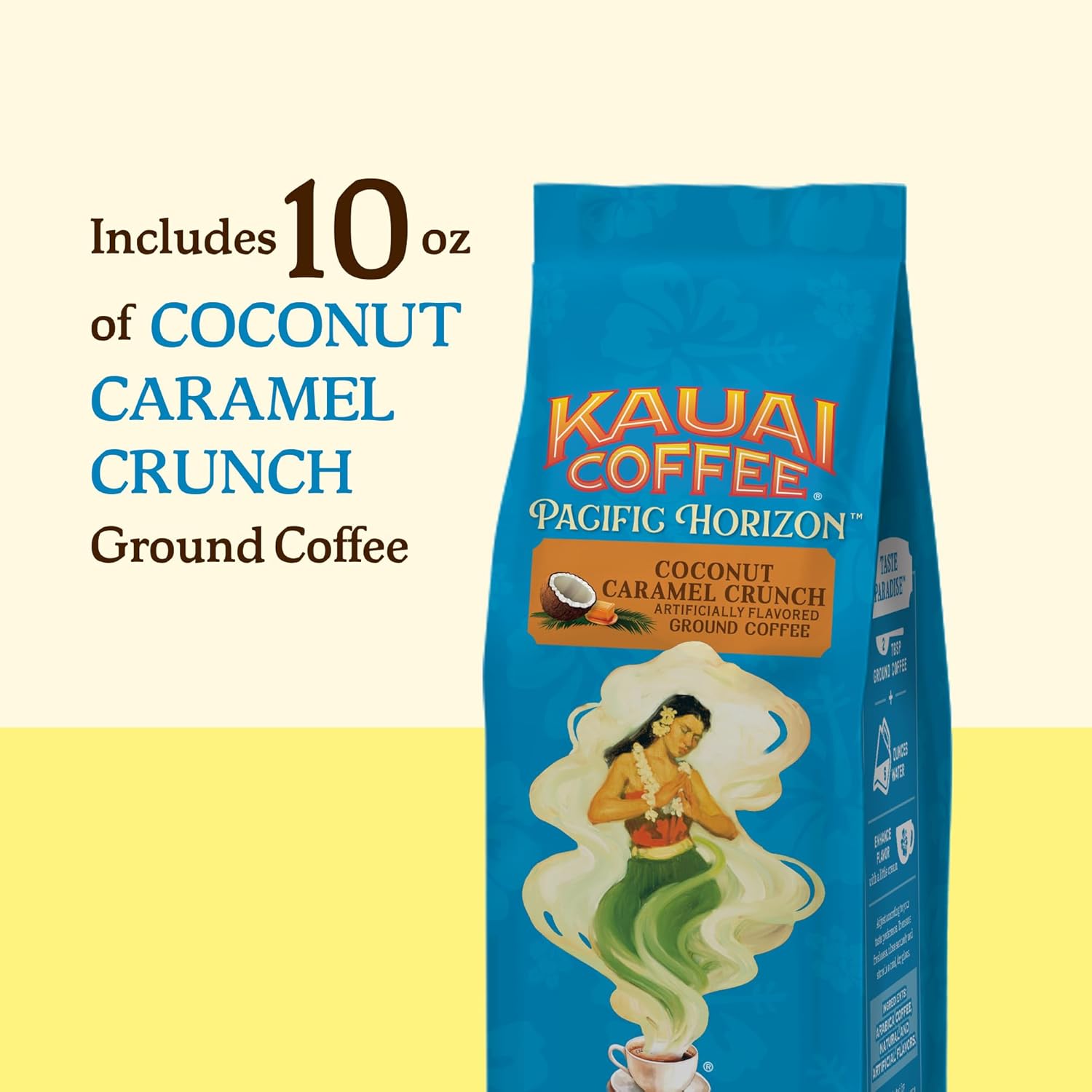 Kauai Coffee Ground Coffee – Smooth, Rich, Medium Roast – Nutty Carame