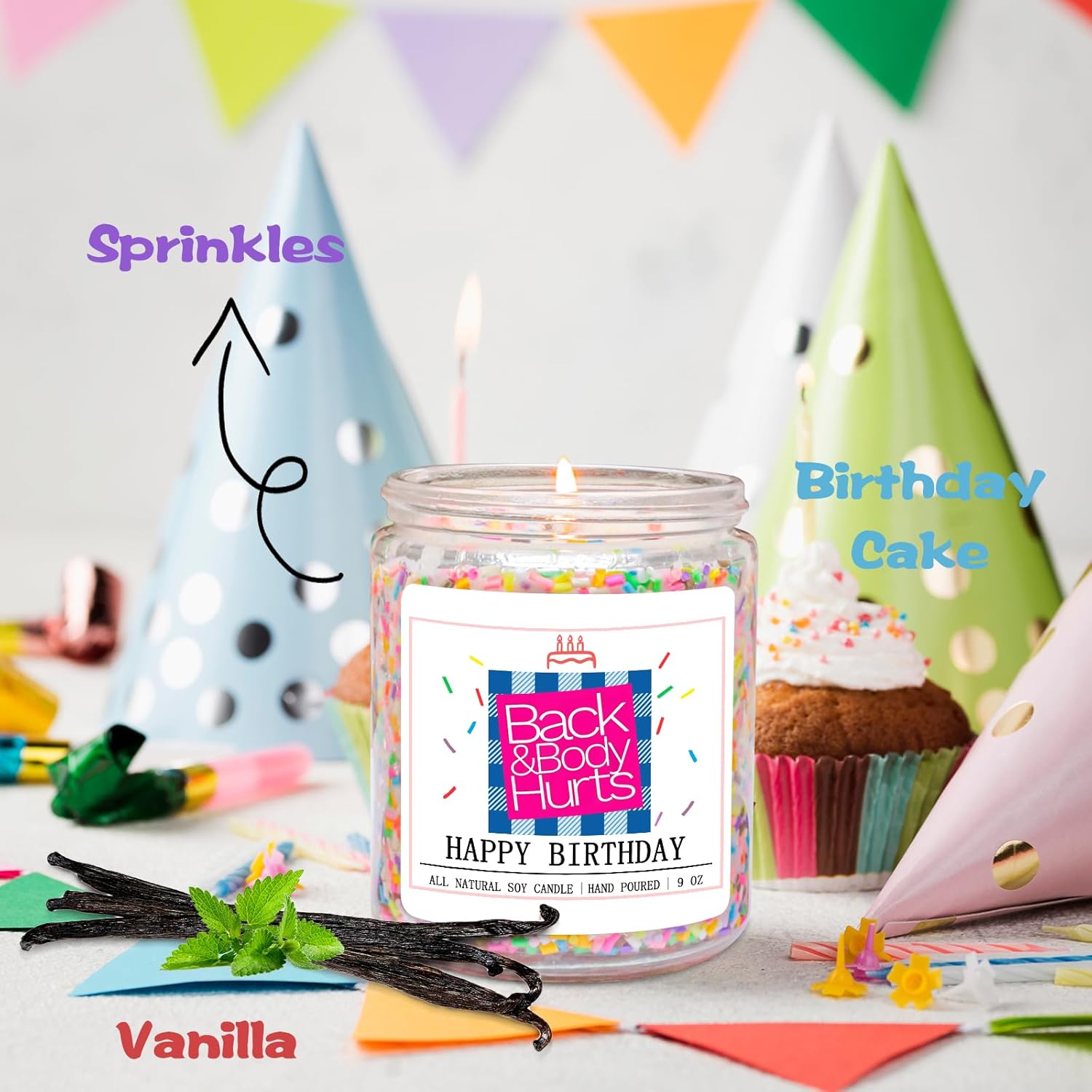 Homsolver Birthday Candles Gifts for Her and Him, Birthday Gifts for W