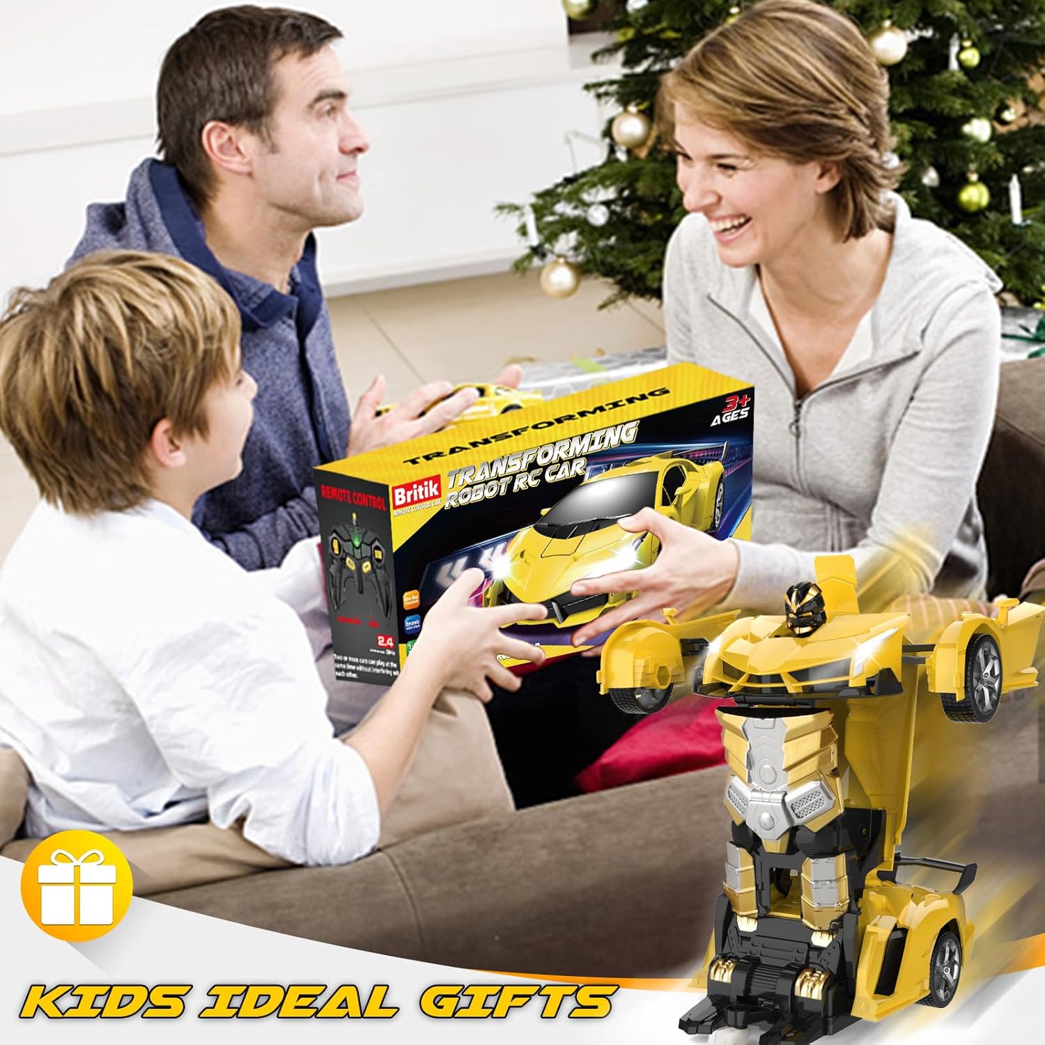 Transform Remote Control Car Toy for Kids 4 5 6 7 8, Remote Control Ca