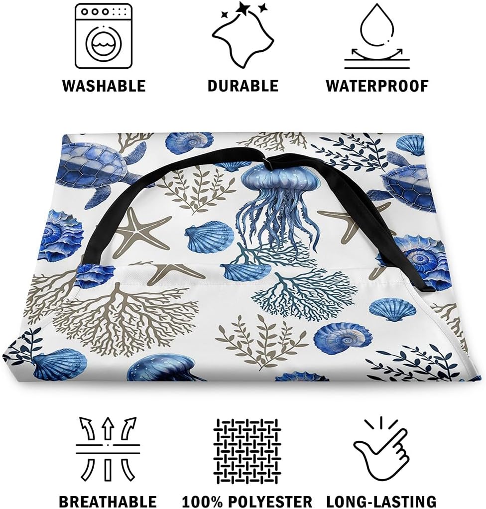 Erosebridal Tropical Apron 31x26 Summer Beach Sunset Waterproof Apron 