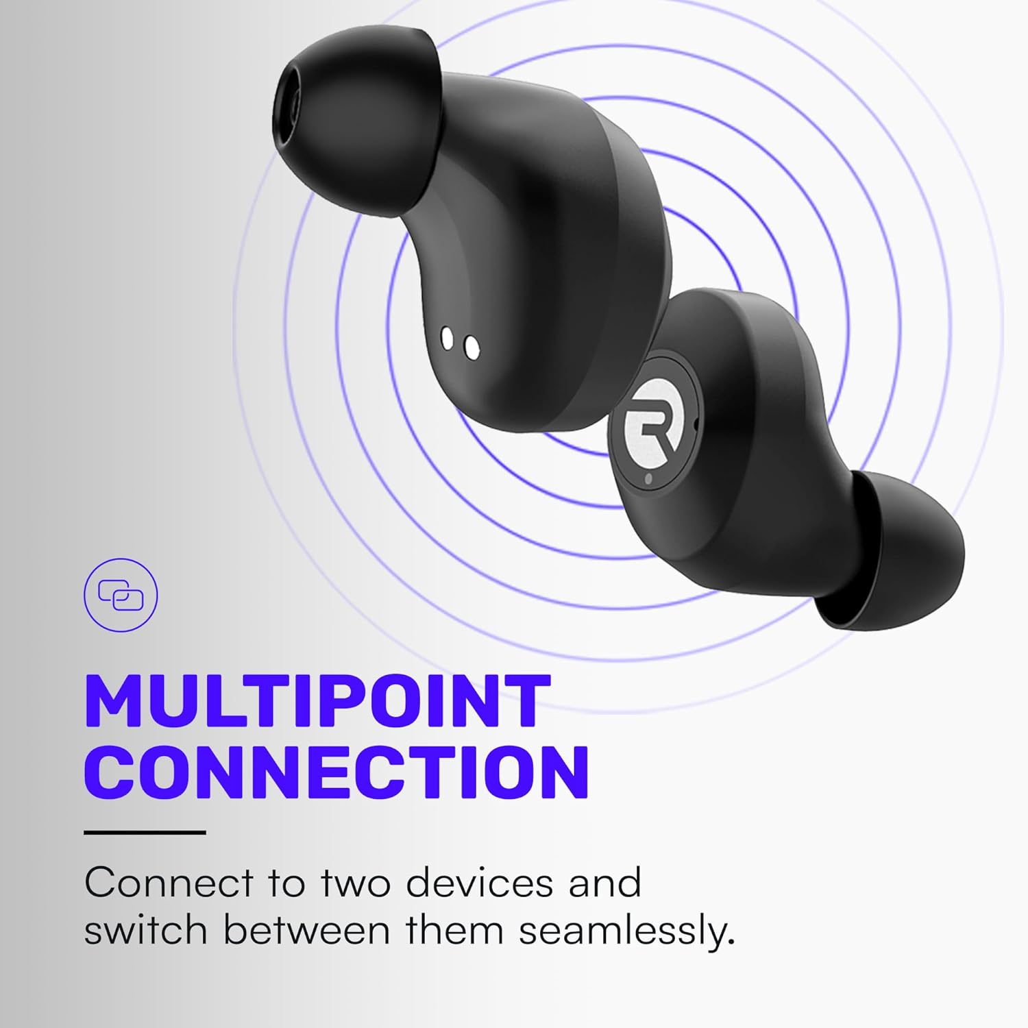 Raycon Everyday Classic Bluetooth Wireless Earbuds + Microphone with A