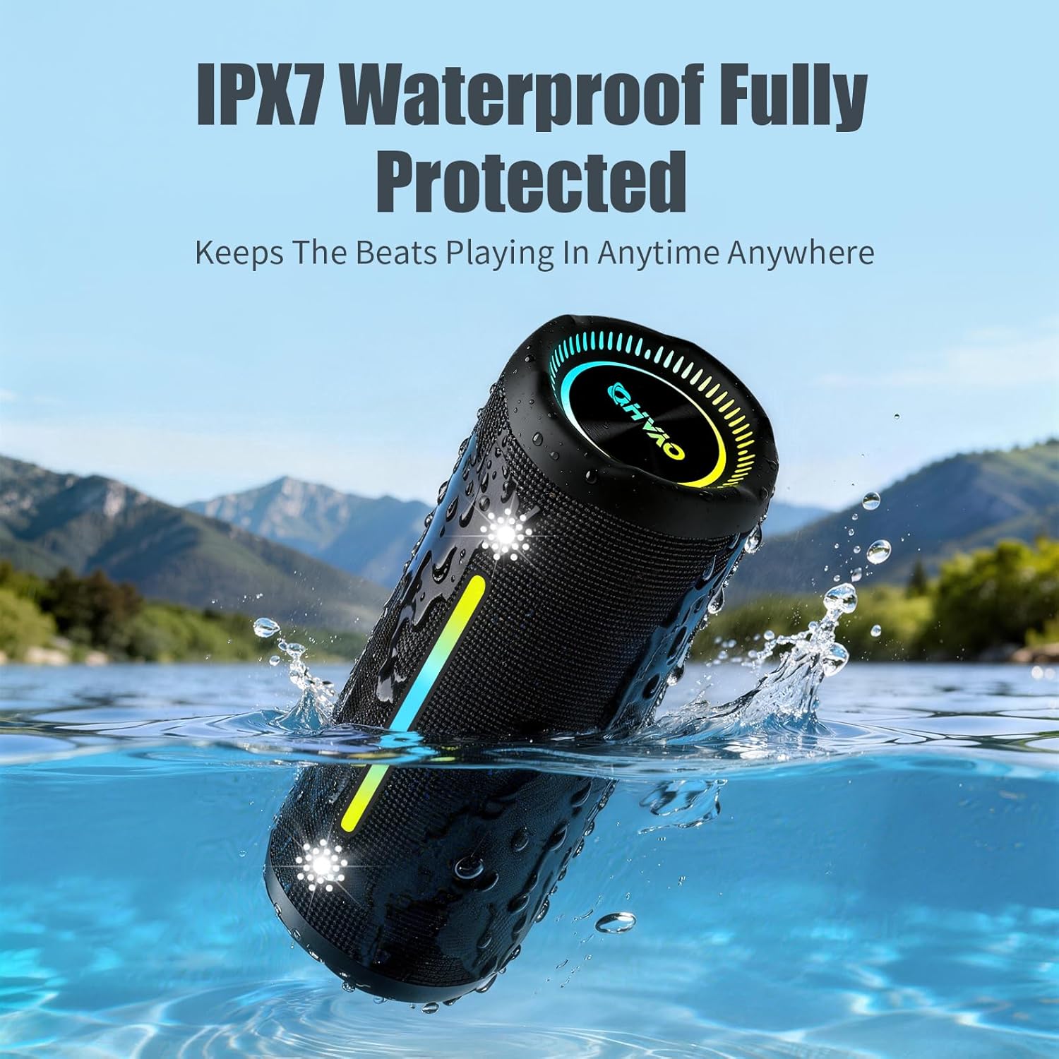 Bluetooth Speakers Wireless Loud Stereo Sound IPX7 Waterproof Outdoor 