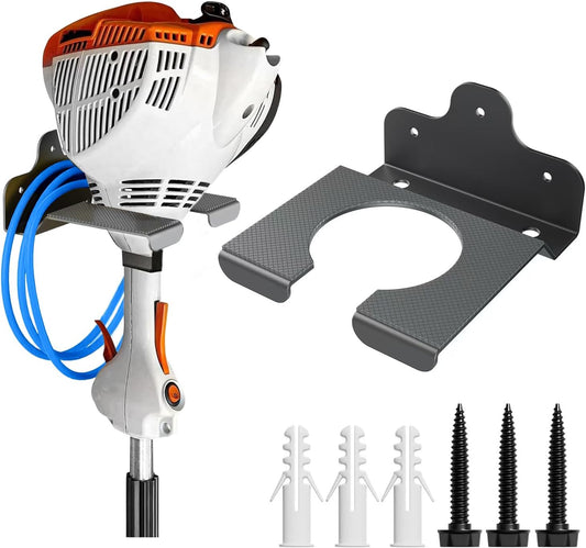 2 Pack Garden Tool Hanger for Garage Wall,Garage Tools Storage and Organizer Racks for Leaf Blower,String Trimmer,Weedeater,Chainsaw and Other Garden Tools, 2025 Yard Maintenance Must Haves
