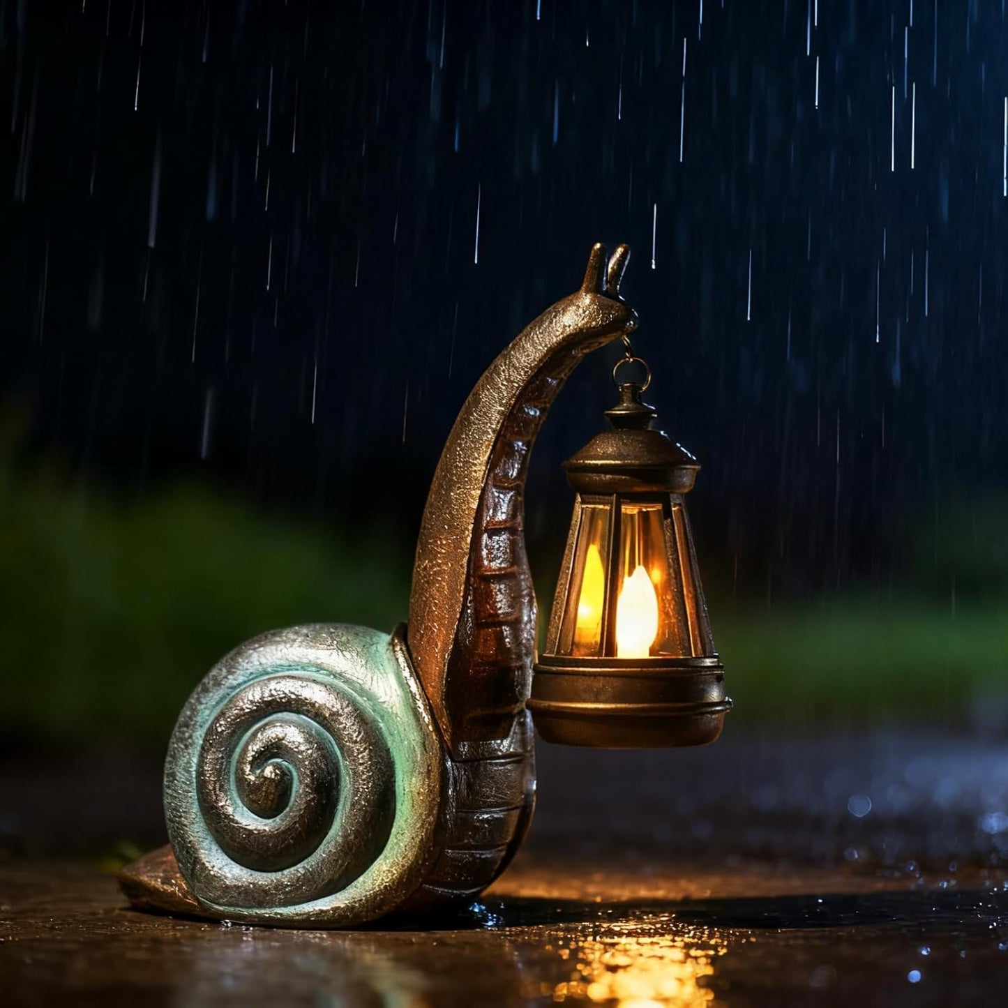 Solar Garden Snail Statue,Garden and Home Decor,Valentines Day Decorat