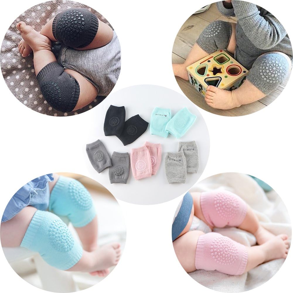 BOSONER Baby Crawling Anti-Slip Knee, Unisex Baby Toddlers Kneepads 5 