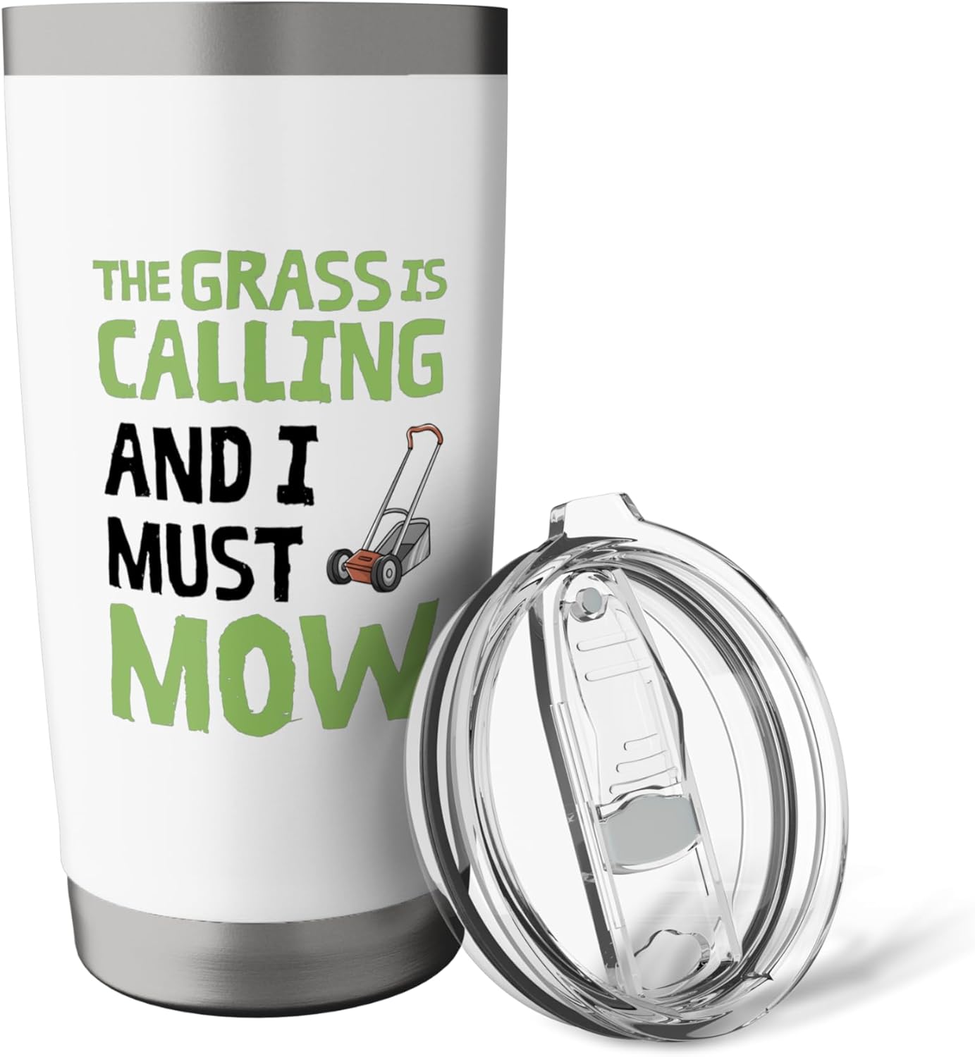 Funny Lawn Mowing Lawn Care Design Lawn Mower Stainless Steel Insulated Tumbler