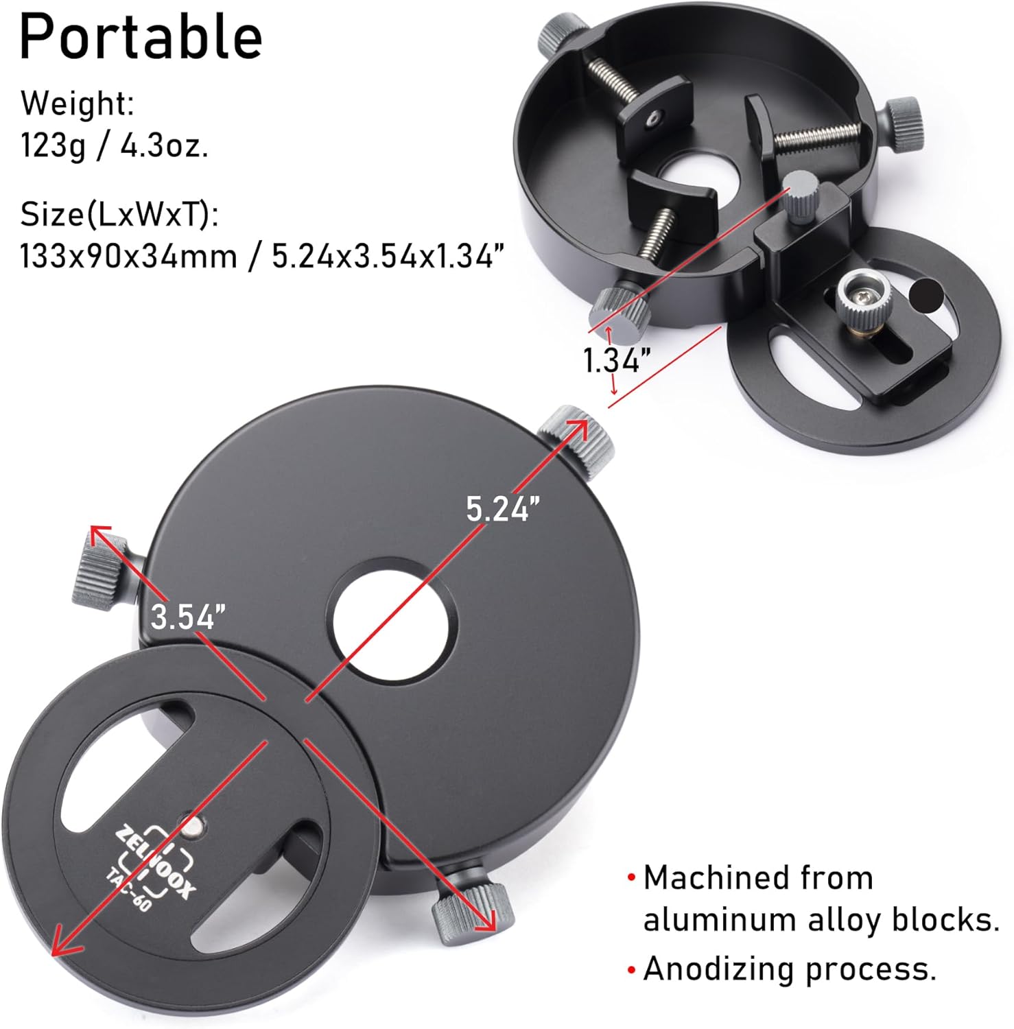 for Magsafe Digiscoping Adapter,Fits Telescope or Spotting Scope 2.5" 