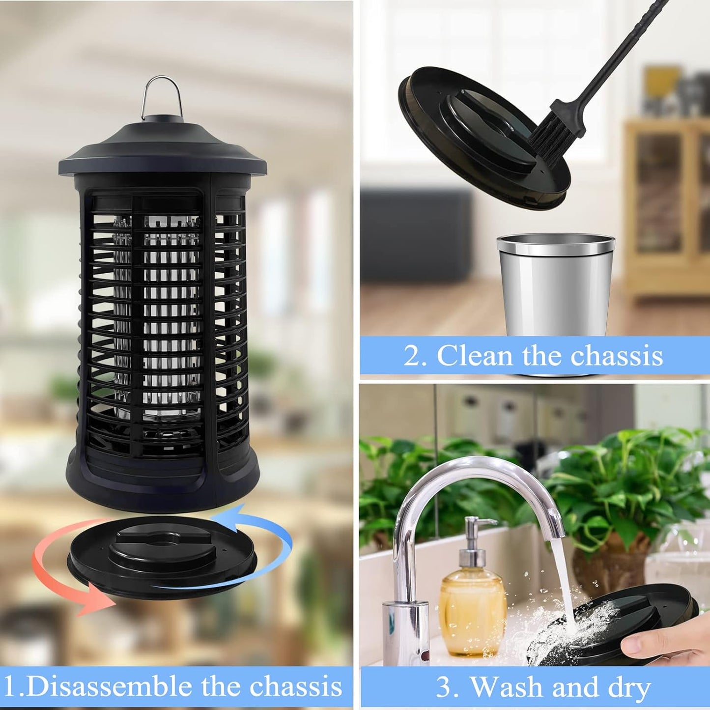 Electric Bug Zapper Indoor/Outdoor, 4200V High Powered Mosquito Zapper