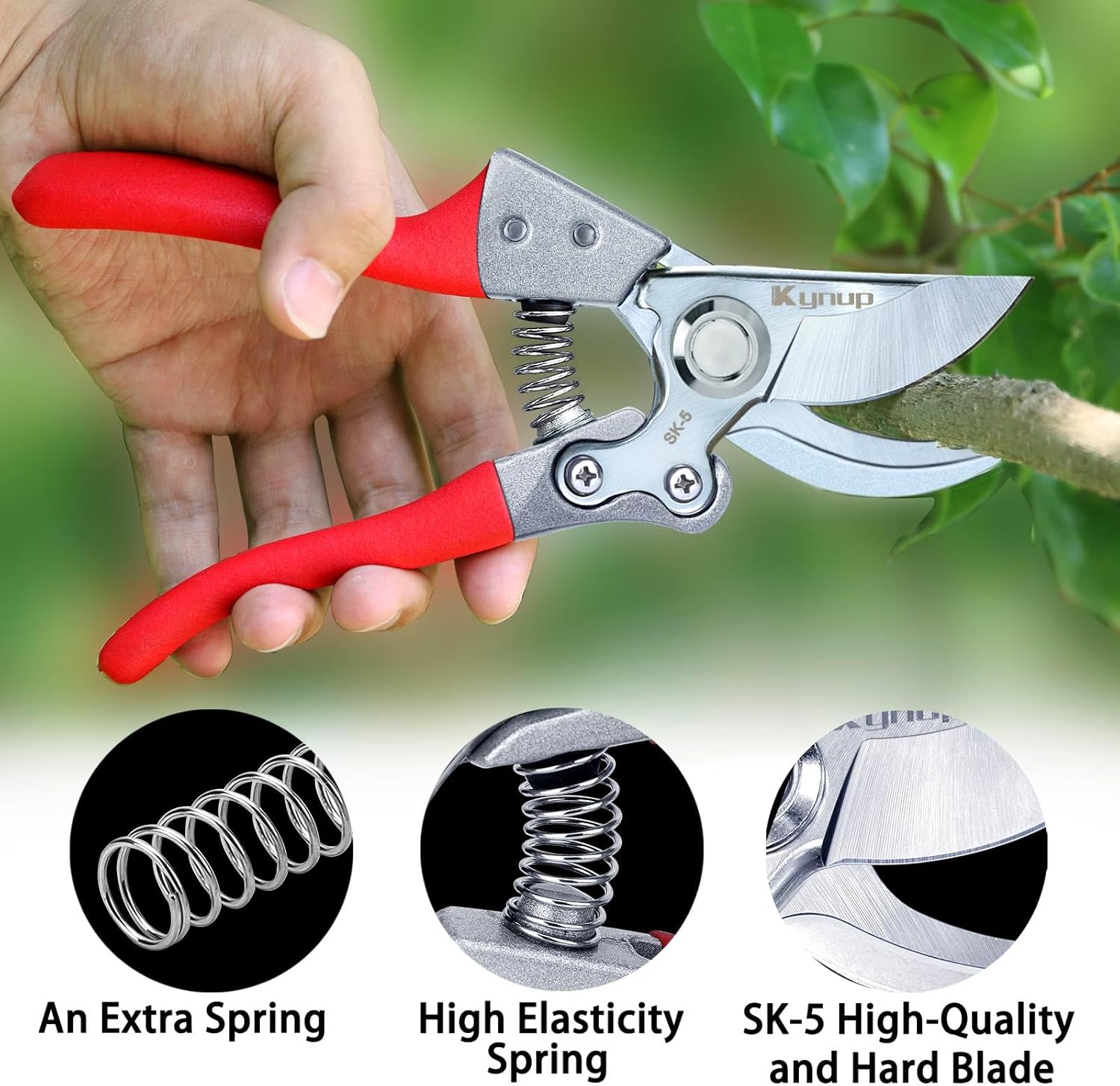 Kynup Pruning Shears, Gardening Scissors, Pruners for Gardening, Heavy