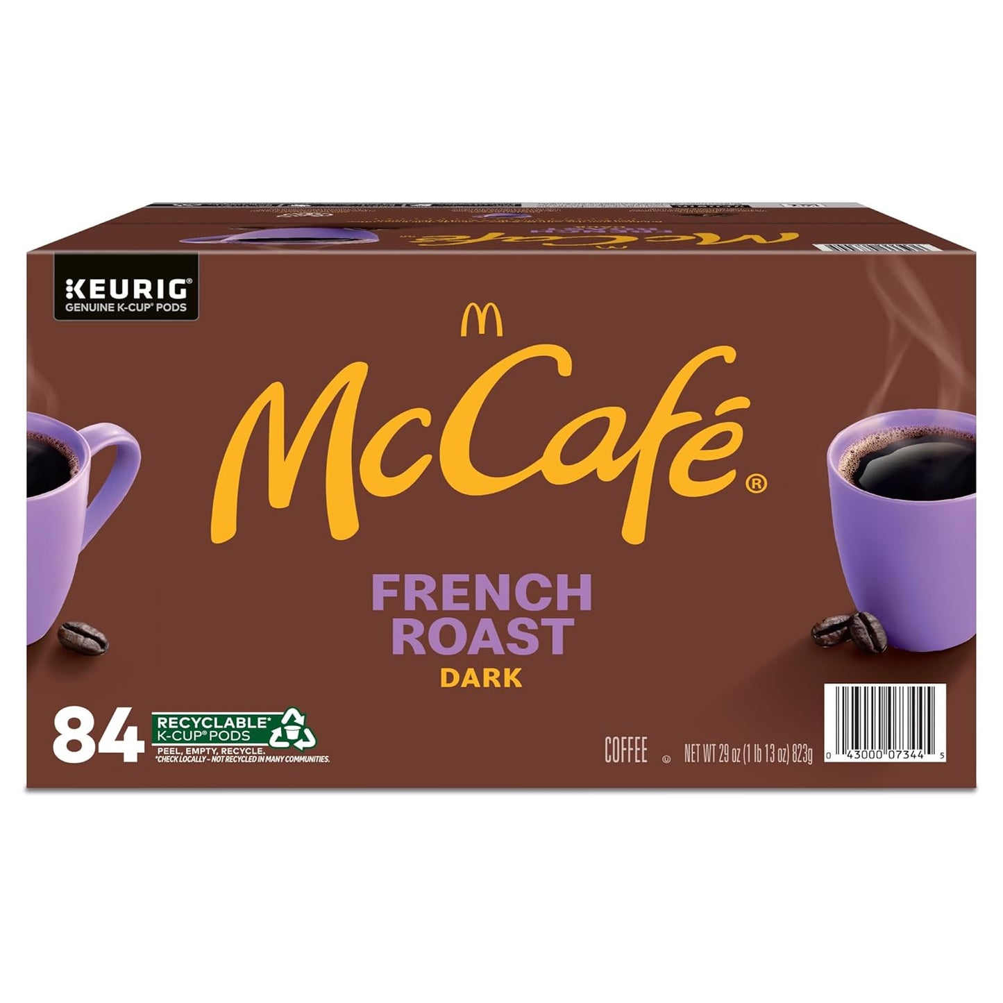 McCafe French Roast, Keurig Single Serve K-Cup Pods, Dark Roast Coffee Pods, 84 Count